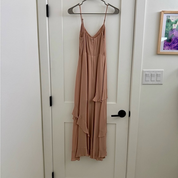 Reformation Tan Ruffled Dress - Picture 2 of 3